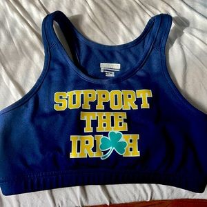 Norte Dame sports bra